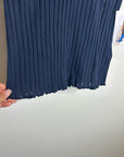 Nation LA 100% Organic Cotton Knit Ribbed Tank Top Ribbed In Night Sky