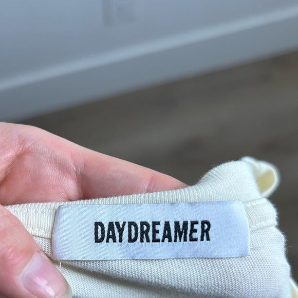 Daydreamer 100% Cotton Ramones Classic Seal Tour Tee in Stone Vintage Oversized
