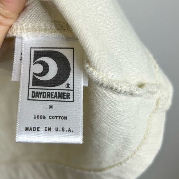 Daydreamer 100% Cotton Ramones Classic Seal Tour Tee in Stone Vintage Oversized