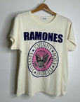 Daydreamer 100% Cotton Ramones Classic Seal Tour Tee in Stone Vintage Oversized