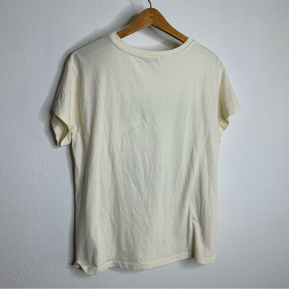 Daydreamer 100% Cotton Ramones Classic Seal Tour Tee in Stone Vintage Oversized