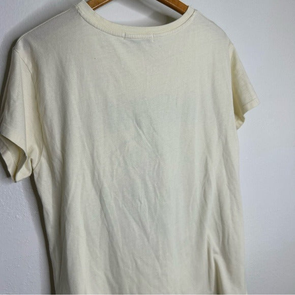 Daydreamer 100% Cotton Ramones Classic Seal Tour Tee in Stone Vintage Oversized