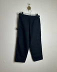 AG Cotton Linen The Noten Black Carpenter High Rise Straight Leg Ankle Pant